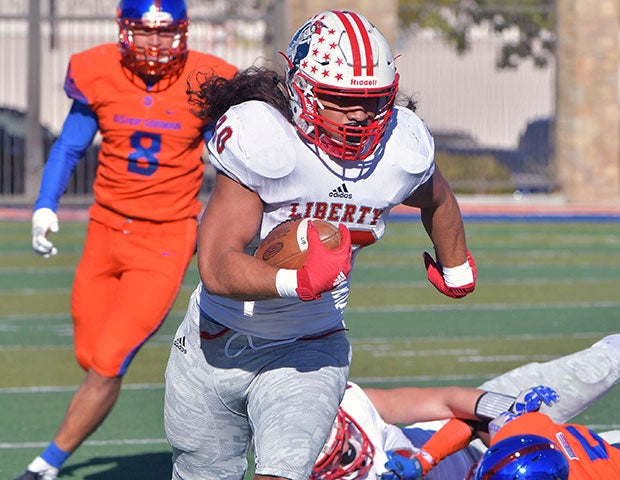 Liberty linebacker Zyrus Fiaseu 