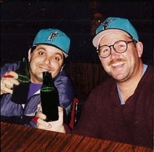 Johnny and Mitch toasting root beers
in Las Vegas.