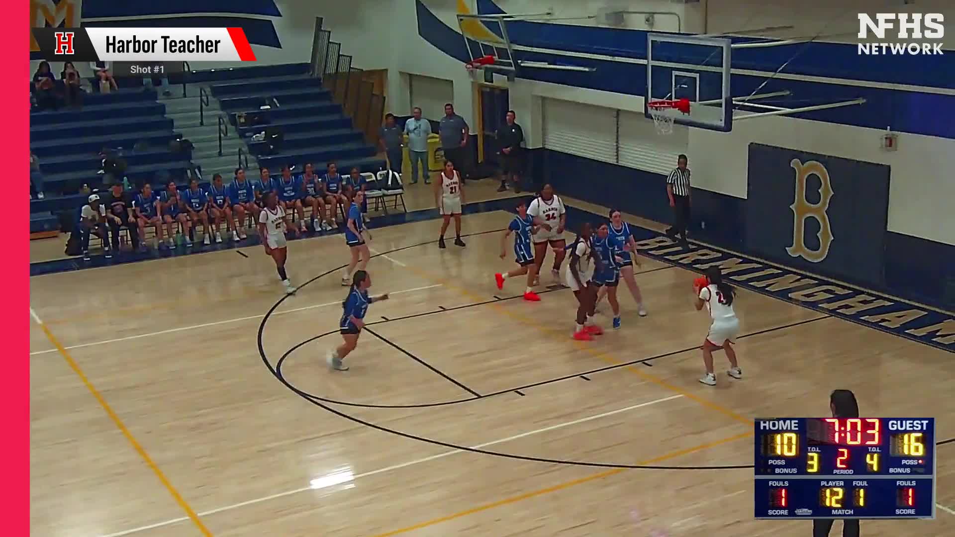 Basketball Recap: Harbor Teacher's Undefeated Season over After 17 Games + How To Watch