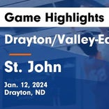 Basketball Game Recap: St. John Woodchucks vs. North Prairie co-op [Rolla/Rolette] Cougars