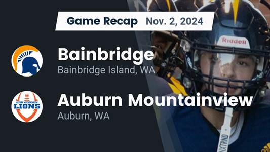 Football Recap: Bainbridge Piles Up the Points Against Auburn Mountainview