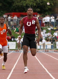 Romantay McClain matched his PR with
a time of 10.31 seconds in the 100.