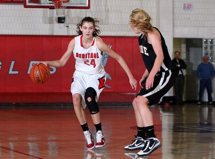 Colorado star Lauren Huggins has Division-I talent, and she decided against taking her talents far away. The University of Colorado will benefit from her shooting prowess.