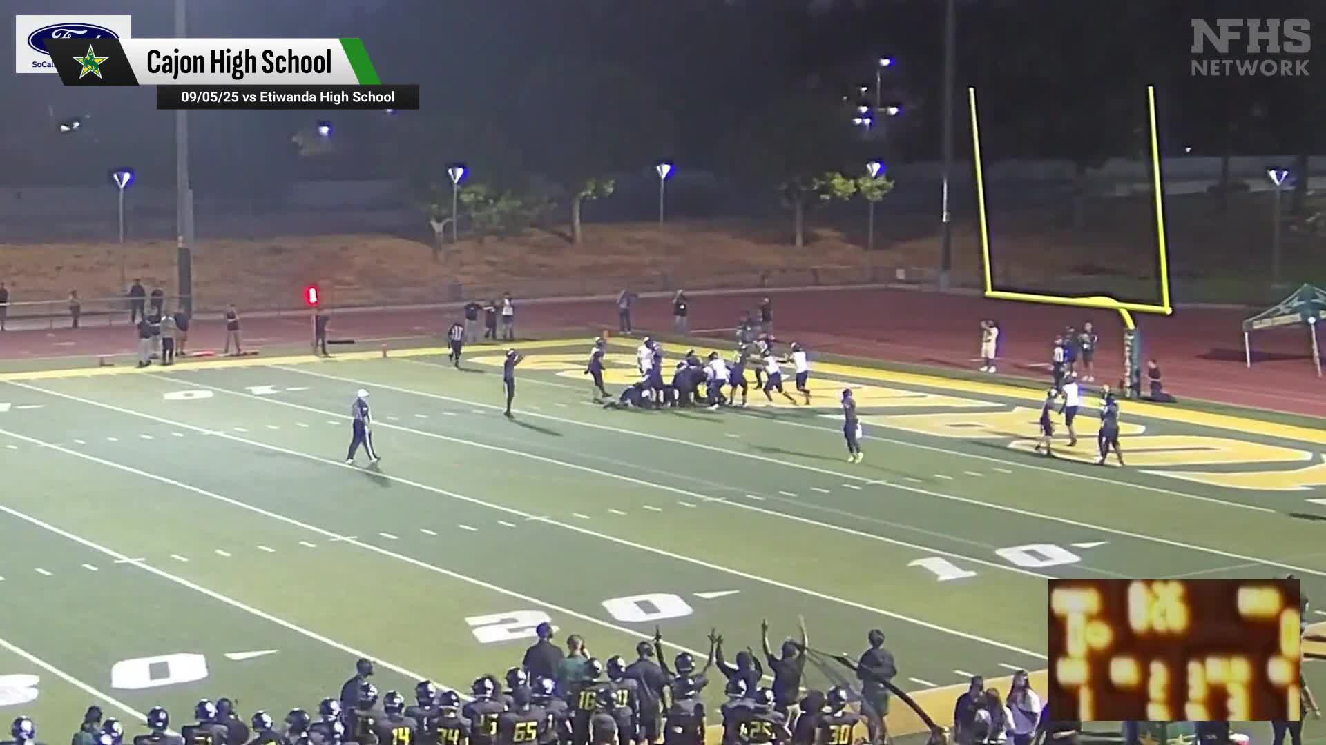 Football Recap: Cajon Wins Going Away Against Redlands East Valley