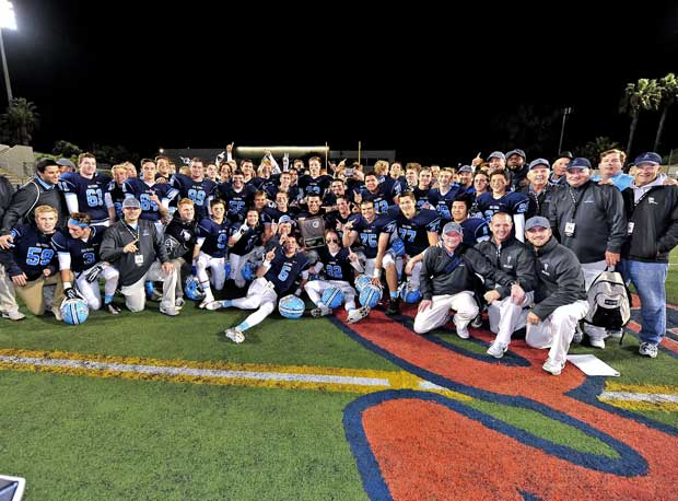 Corona del Mar celebrated at Orange Coast College after stifling Nordhoff in the Regional Bowl.