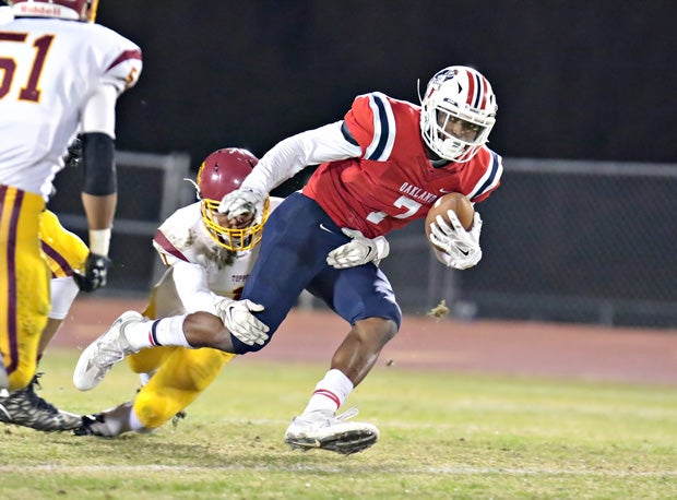 Oakland High's Jacoby Stevens signed with LSU.