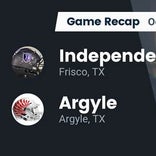 Football Game Recap: Denton Broncos vs. Argyle Eagles