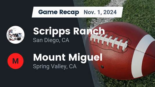 Football Recap: Mount Miguel Skates Past Santa Fe Christian with