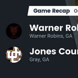 Warner Robins beats Jones County for their fourth straight win