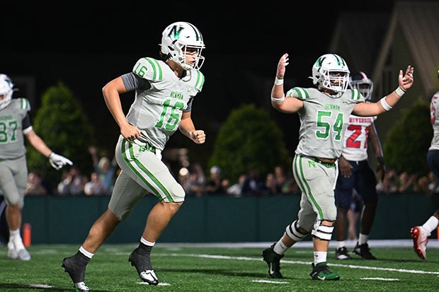 Arch Manning and brother Heid (54) helped Newman improve to 2-0 on Friday with a win over Riverside Academy.