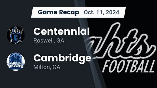 Football Recap: Cambridge Picks Up Eighth Consecutive  Win