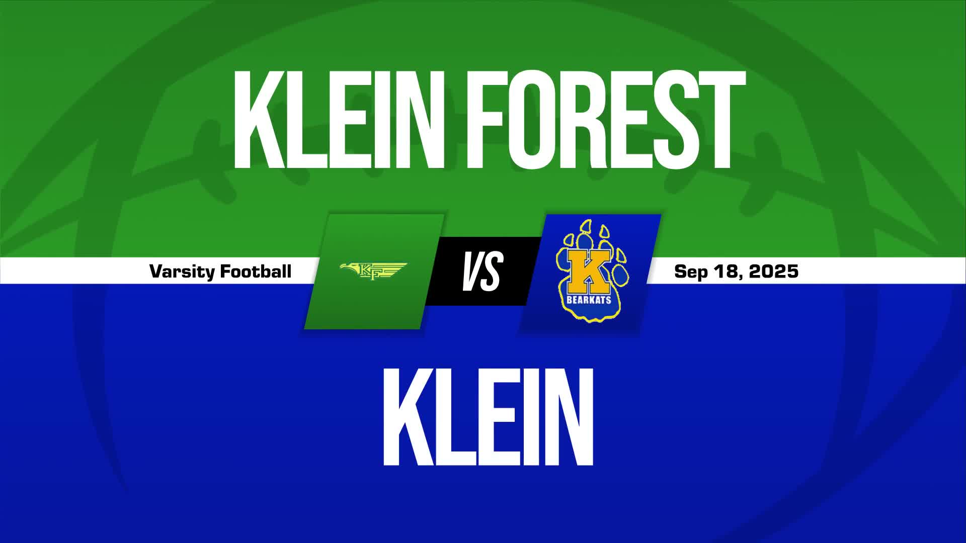 Football Game Preview: Klein Forest Eagles vs. Tomball Memorial 