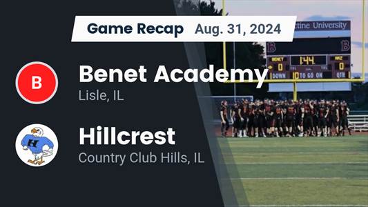 Football Recap: Benet Academy Starts Season with  Victory Agains