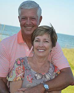 Corky Rogers and his wife, Linda.