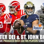 High school football: Bryce Young, DJ Uiagalelei lead more than 100 FBS players to play for Mater Dei, St. John Bosco since 2016