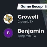 Football Game Recap: Crowell Wildcats vs. Benjamin Mustangs