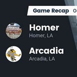 Football Game Recap: Homer Pelicans vs. Arcadia Hornets