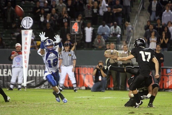 Only one game was decided on the final play, Nicholas Echeverry's field goal for Servite.