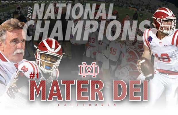 Mater Dei won its first California state title and finished No. 1 nationally.