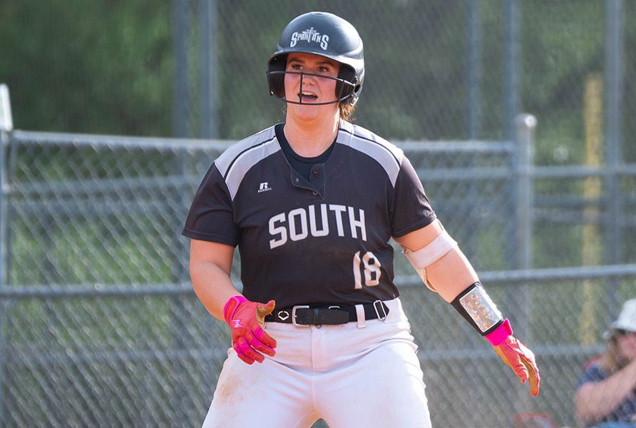 South Warren senior Layla Ogden is batting .500 with 65 RBI and 13 home runs this season. The Western Kentucky signee also dominates in the circle with an 18-0 record, 109 strikeouts and a 0.78 ERA. (PHOTO: Erin Almon)