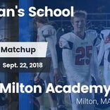 Football Game Recap: Milton Academy vs. St. Sebastian's School