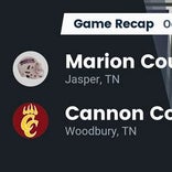 Football Game Recap: Cannon County Lions vs. Marion County Warriors