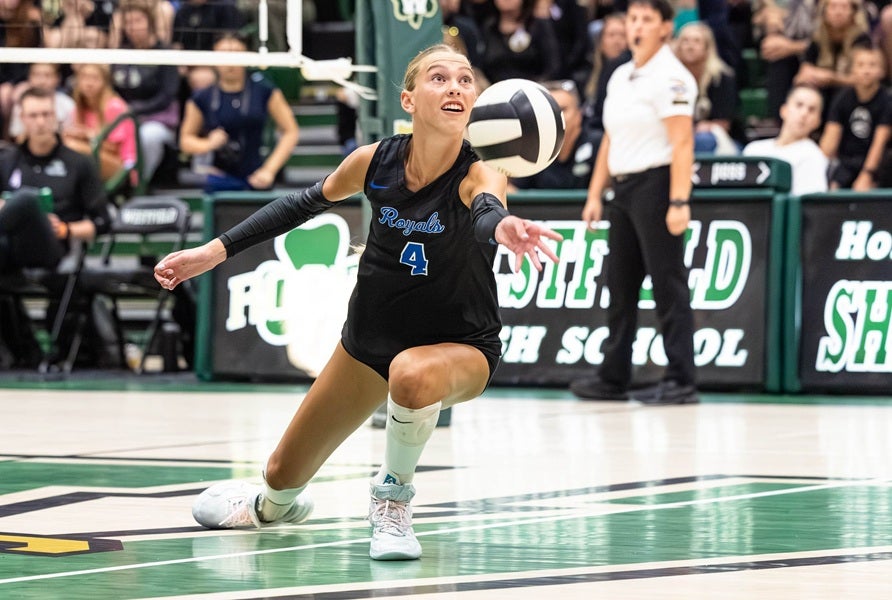 Junior setter Maggie Sliwa has Hamilton Southeastern back in the MaxPreps Top 25. The UNC-Wilmington commit quarterbacks the offense as the Royals are 9-0. (FILE PHOTO: Justin Sicking) 