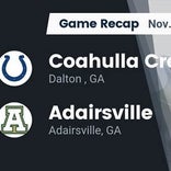 Football Game Recap: Adairsville Tigers vs. Coahulla Creek Colts
