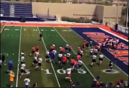 Video: Bishop Gorman football team helps Make-A-Wish dream come true