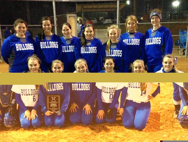 Bald Knob's team photo after winning a state 3A title last season. The Bulldogs open the season at No. 1 in the MaxPreps 2015 Arkansas Softball Fab 5 rankings presented by the Army National Guard.