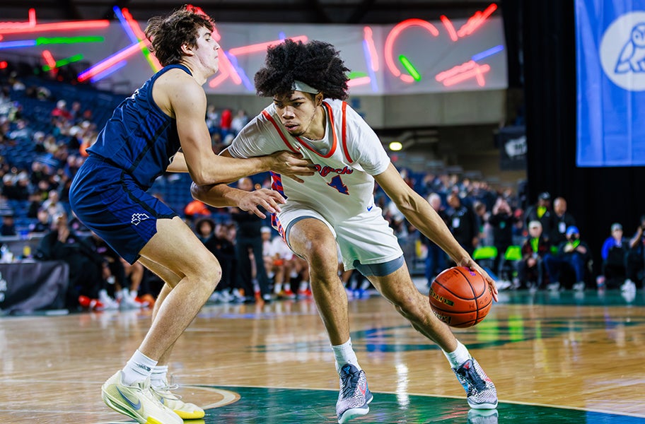 Tyran Stokes put together a memorable senior campaign in Washington after transferring from Southern California just prior to the start of the 2025-26 season. (PHOTO: Jason Wang)