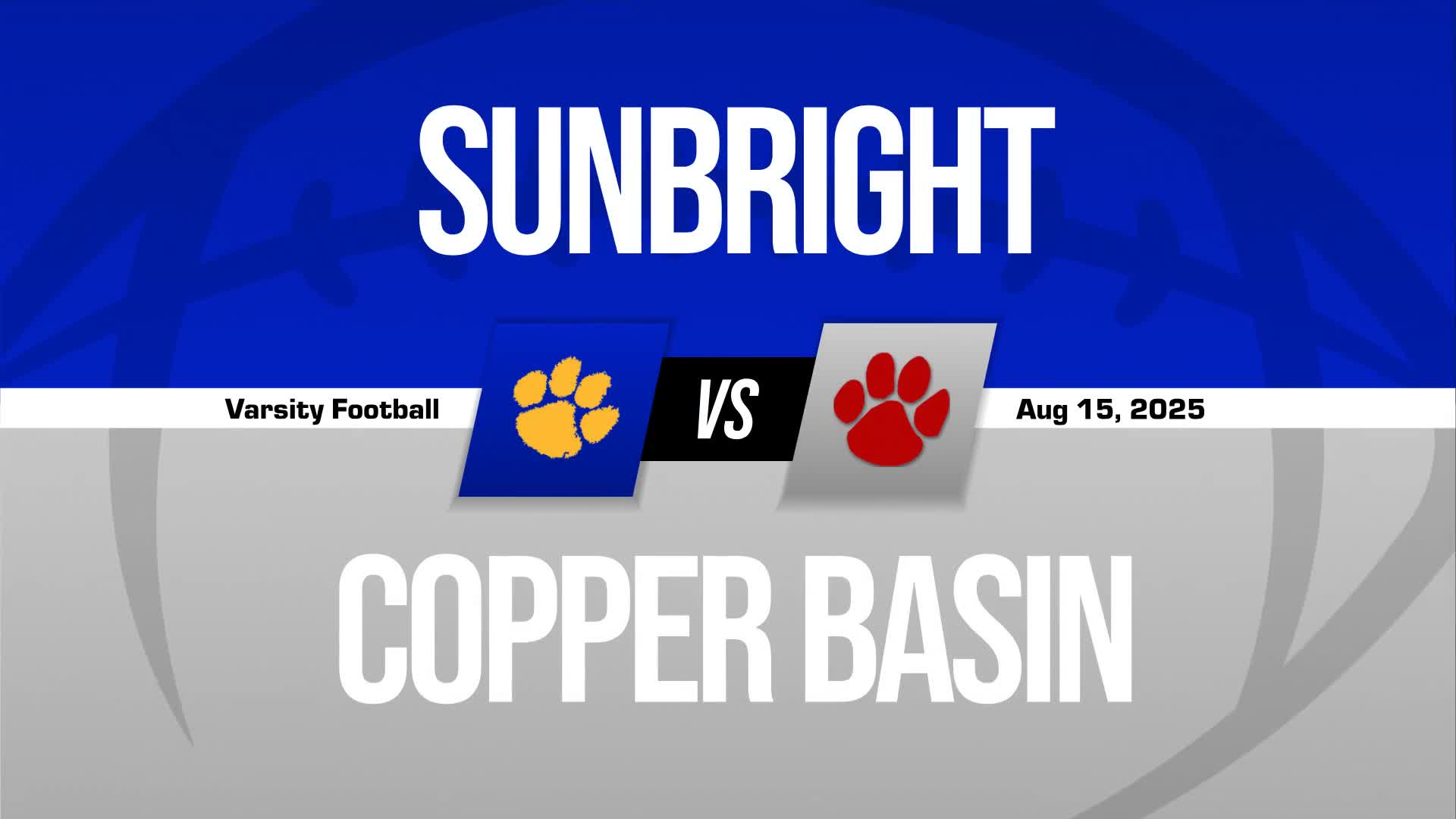 Football Recap: Sunbright Starts Season with  Loss at Home