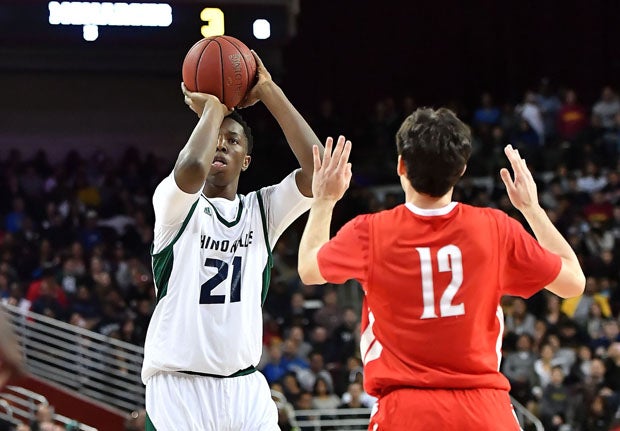 Onyeka Okongwu (21) will be Chino Hills' largest scoring threat in 2017-18. He proved that with a 38-point outburst to start the season on Monday.
