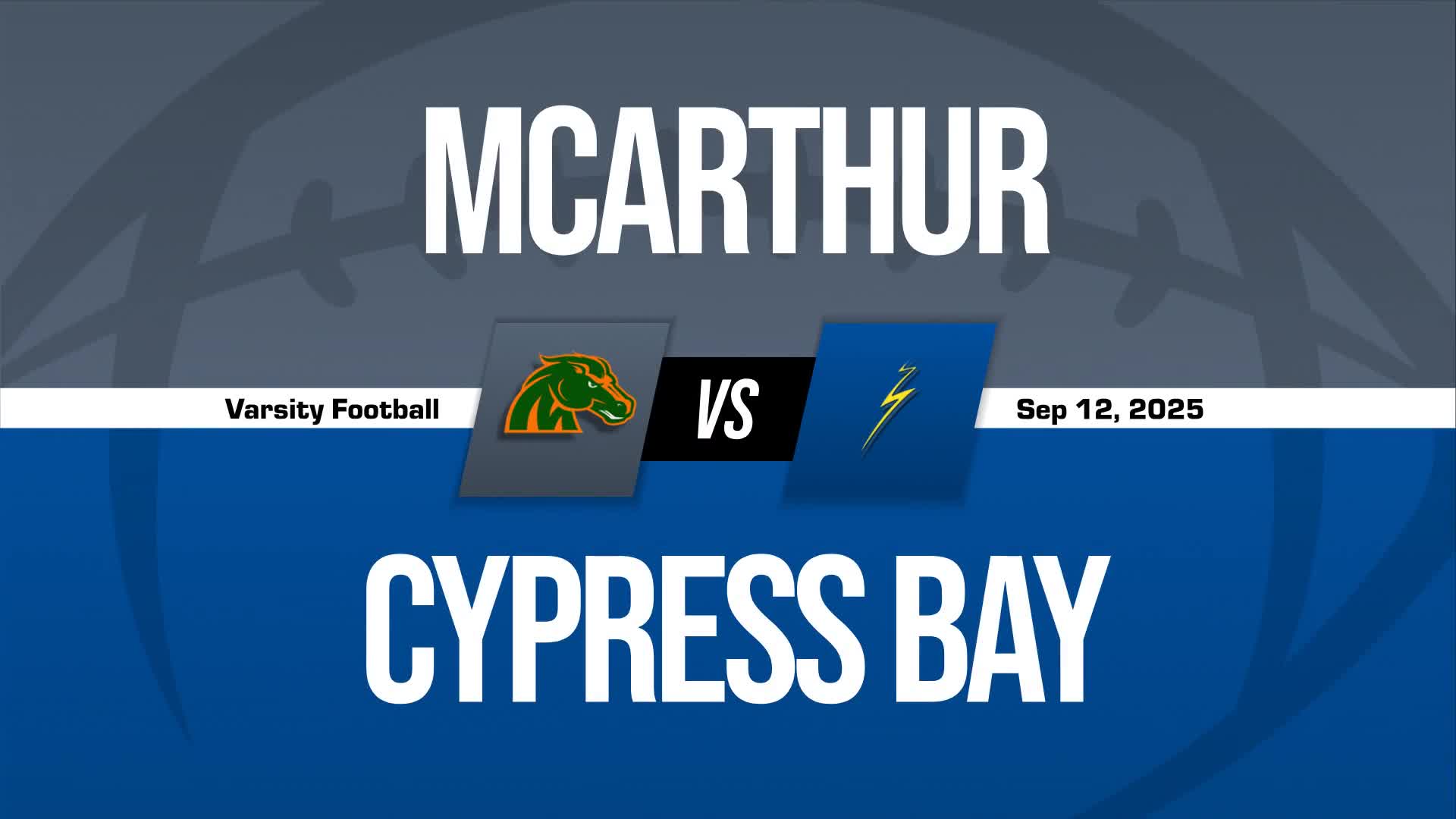 Football Game Preview: McArthur Mustangs vs. Deerfield Beach Buc