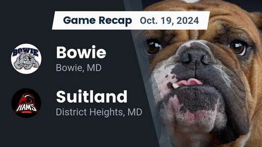 Football Recap: Suitland's Run of Four Straight  Wins Now Over