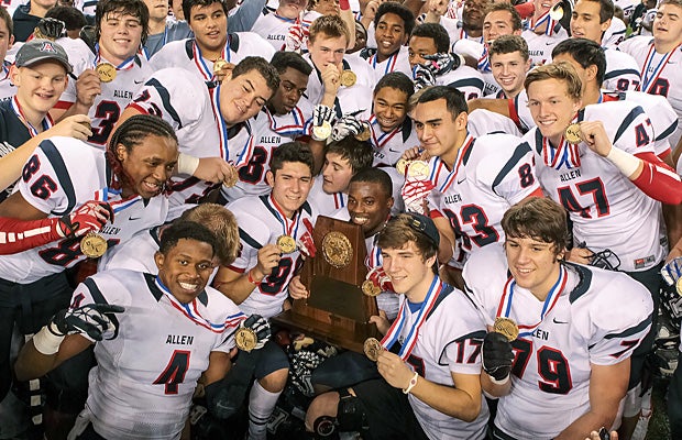 Allen, last year's Texas 5A Division 1 champion, is the top football team in the Southwest region heading into 2014.