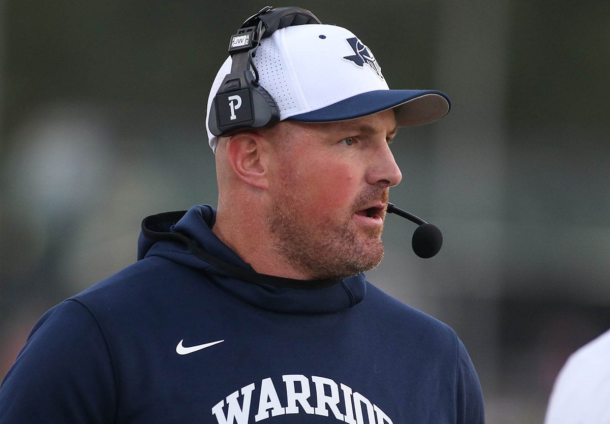 Jason Witten and Liberty Christian are headed to the TAPPS Division II state championship after defeating All Saints on Saturday at the Ford Center at the Star, the Dallas Cowboys practice facility. (Photo: Chris McGathey)