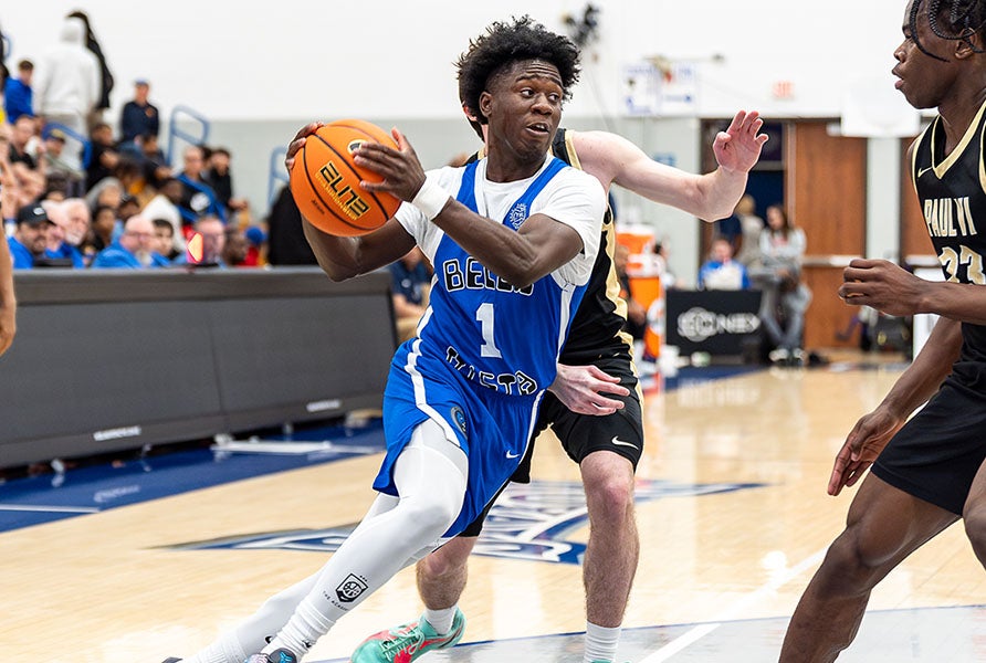 Miles Sadler earned MVP honors of the NIKE EYBL Scholastic conference this season. (PHOTO: Julie L. Brown)