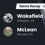 Football Game Recap: Wakefield Warriors vs. McLean Highlanders