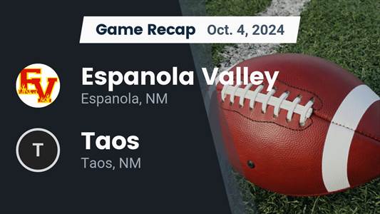 Football Recap: Taos Takes a Loss