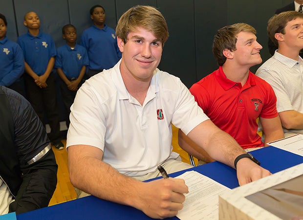 Five-star offensive tackle Walker Little makes it official with Stanford.
