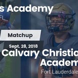 Football Game Recap: King's Academy vs. Calvary Christian Academ