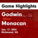 Monacan piles up the points against Powhatan