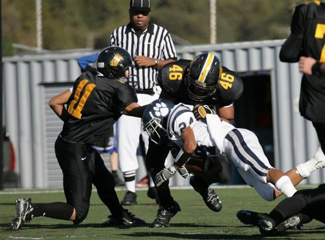 Punishing linebacker Chris Martin (No. 46) will be a big loss for California's Bishop O'Dowd.