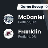 Franklin win going away against McDaniel