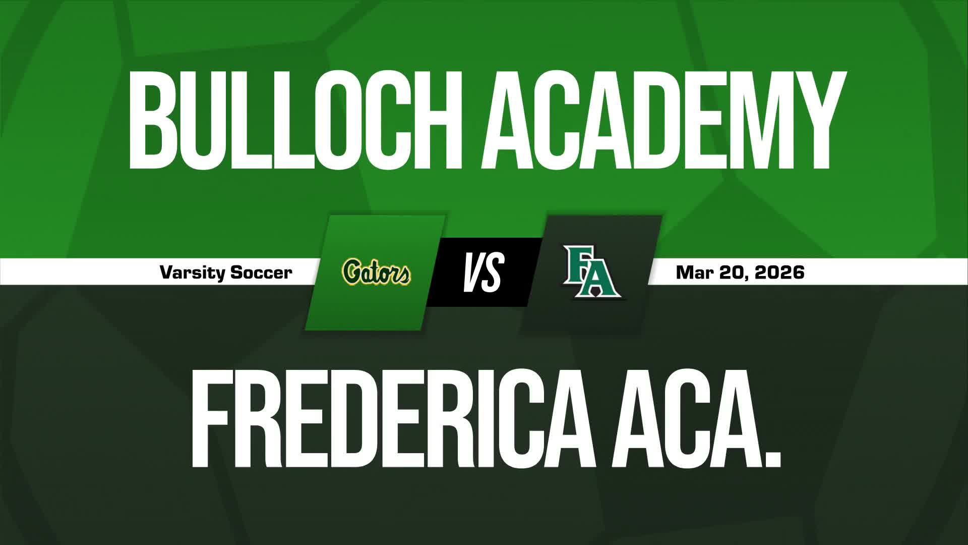 Soccer Recap: Frederica Academy Comes Up Short