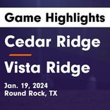 Vista Ridge turns things around after tough road loss