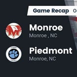 Football Game Recap: Piedmont Panthers vs. Monroe Redhawks