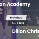 Football Game Recap: Dillon Christian vs. Christian Academy