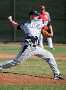 Highlands Ranch ace Ryan Burr pitched
into the seventh inning Friday in the
opening round of the Class 5A state
baseball tournament.